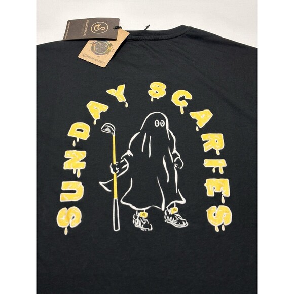 Swannies Golf Sunday Scaries Shirt Adult Size Medium Halloween Print Logo NWT - Picture 5 of 12